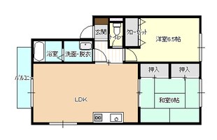 メープルタウンＢの物件間取画像